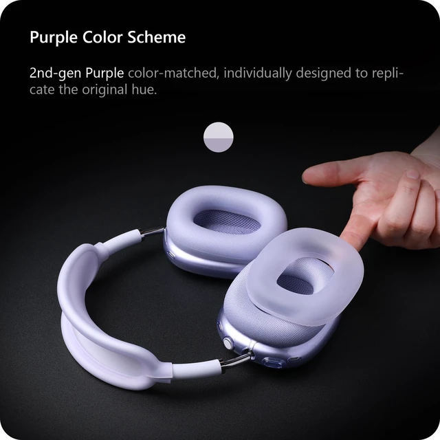Alt view image 3 of 5 - WOMIMT Silicone Case Cover for AirPods Max Headphone (for Purple)