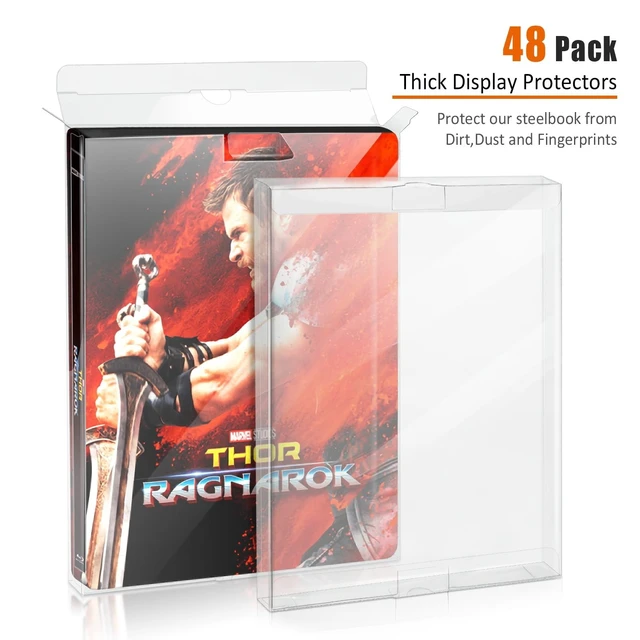 Alt view image 2 of 5 - tutata Steelbook Protector Case Protectors Blu-Ray Steelbook Slipcover, Suitable for 4K Steelbook Arrow Video & Criterion - 48 Packs