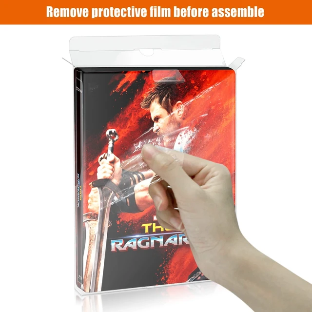 Alt view image 5 of 5 - tutata Steelbook Protector Case Protectors Blu-Ray Steelbook Slipcover, Suitable for 4K Steelbook Arrow Video & Criterion - 48 Packs