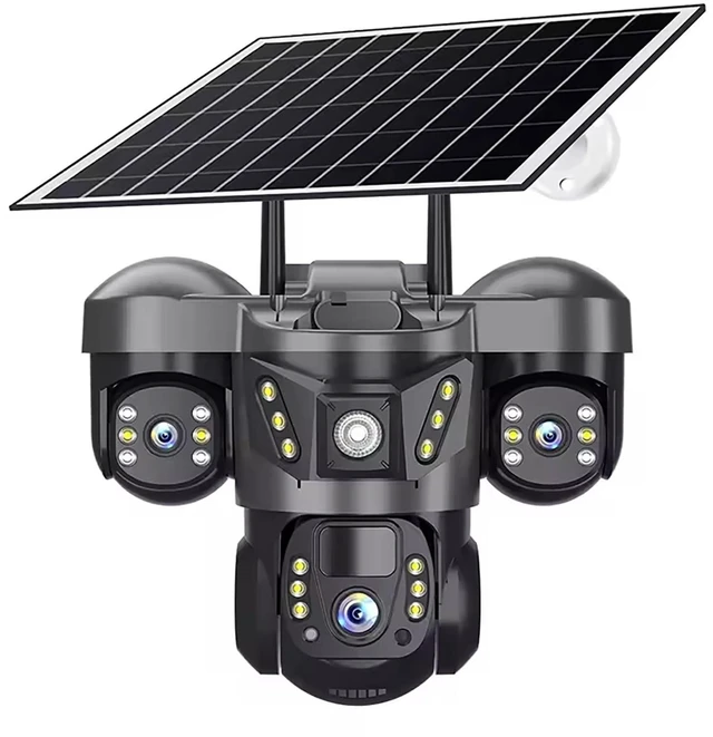 Main image of HIFAM Solar Security Camera with 3 Lenses