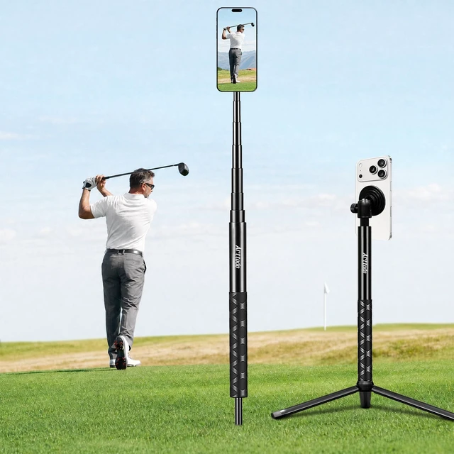 Main image of Golf Tripod & Monopod, Magnetic Mount and Adjustable Stick for Golf Swing