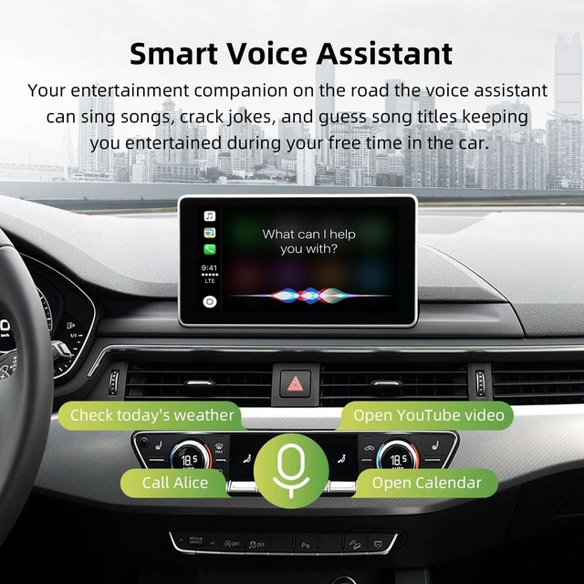 Alt view image 5 of 5 - Wireless Carplay Adapter for Audi 2008-16 A4/A5 2010-18 Q5 MMI 3G Android