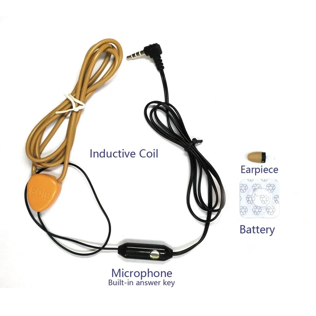 Alt view image 3 of 5 - VKBAND Mini Hidden Spy Earphone ^^ in-Ear Wireless Earpiece with Microphone ^^ Covert Communication Receiver ^^ Compatible with iPhone & Android ^^ MP3 & FM Radio ^^ Beige