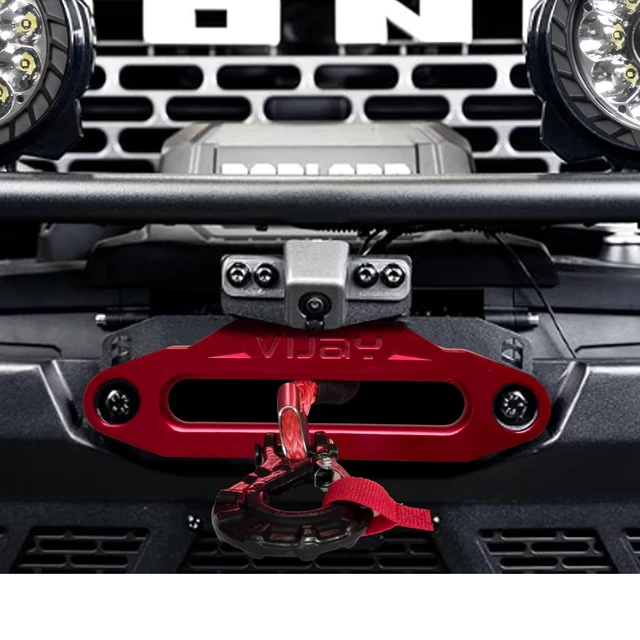 Alt view image 3 of 5 - TIOYAR Front Camera Relocation Bracket Compatible with 2021 2022 2023 2024 2025 Ford Bronco ^^ Corrects 360 View with Winch Bumper ^^ Adjustable for Different Setups