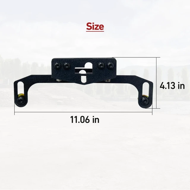 Alt view image 5 of 5 - TIOYAR Front Camera Relocation Bracket Compatible with 2021 2022 2023 2024 2025 Ford Bronco ^^ Corrects 360 View with Winch Bumper ^^ Adjustable for Different Setups