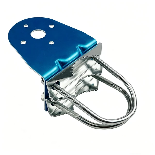 Main image of Antenna Mast Clamp with U-Bolts - Heavy Duty Steel Antenna Mount Bracket for Ham UHF VHF CB Cellular Trucker Antenna, N Female Connector, Attic & Outdoor Use