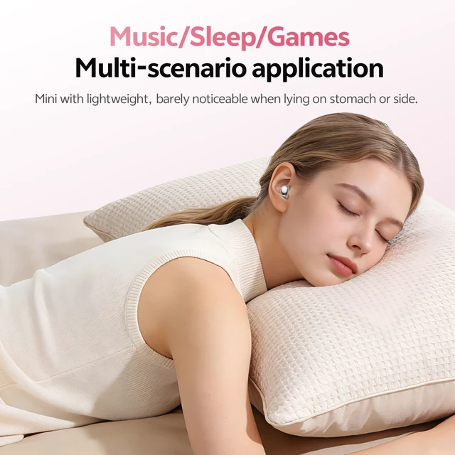Alt view image 2 of 5 - CHENRUIDA Noise Cancelling Sleep Earbuds for Side Sleepers(Pink)