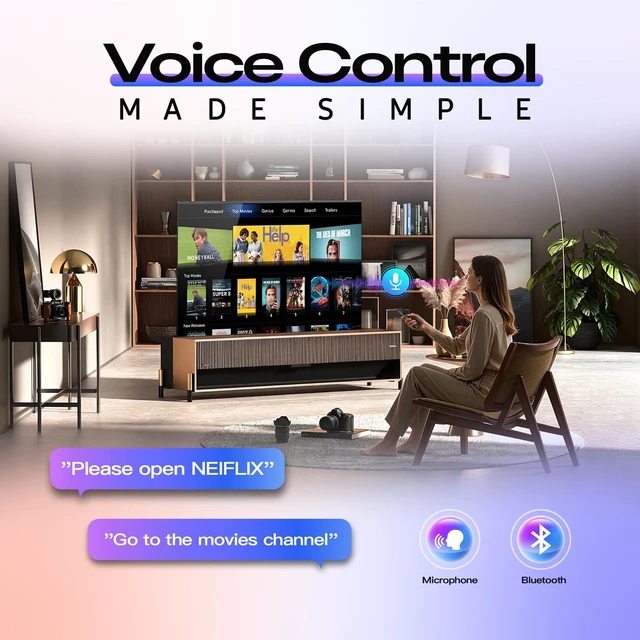 Alt view image 4 of 5 - New BN59-01480A Solar Voice Remote for Samsung Smart TV, Rechargeable Replacement for 2019-2026 Samsung Remote Control, Fast Charging, Solarcell, Free USB C Cable, Voice Search, Bluetooth
