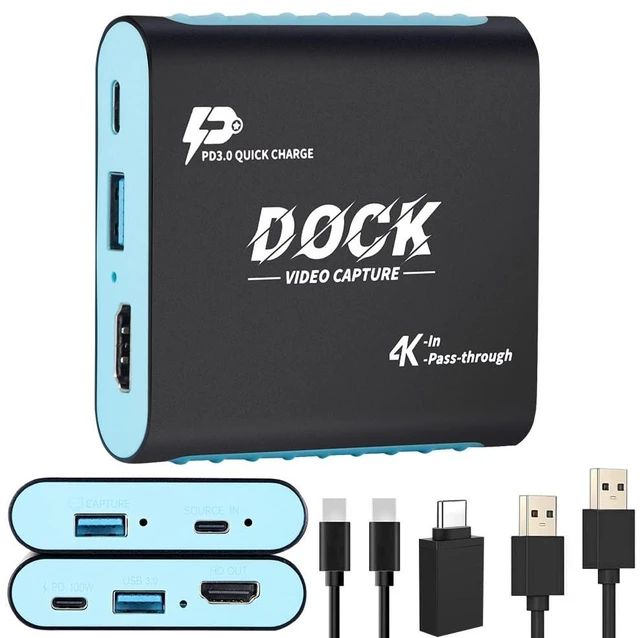 Main image of 2-in-1 Switch 2 Dock & Capture Card, USB-C Input for 1080P 60FPS Streaming