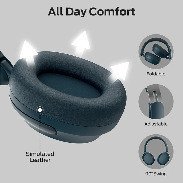 Alt view image 4 of 5 - Monster Persona 3rd ANC Noise Cancelling Headphone, Over Ear Headphones with Bluetooth 5.4,70H Playtime, Bluetooth Headphones with Mic, Foldable Lightweight Headset,Comfort Fit for Home Travel Office