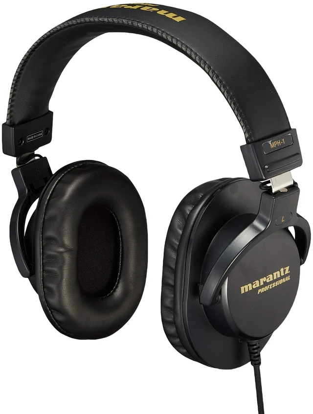Main image of Marantz Pro Monitor Headphones, Enclosed Over-Ear Headphones, Wired 40mm Diameter Driver, Musical Instrument Playing, Distribution, DJ, Gaming, Telework, MPH-1