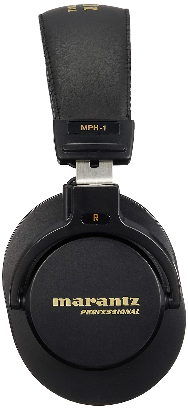 Alt view image 2 of 5 - Marantz Pro Monitor Headphones, Enclosed Over-Ear Headphones, Wired 40mm Diameter Driver, Musical Instrument Playing, Distribution, DJ, Gaming, Telework, MPH-1