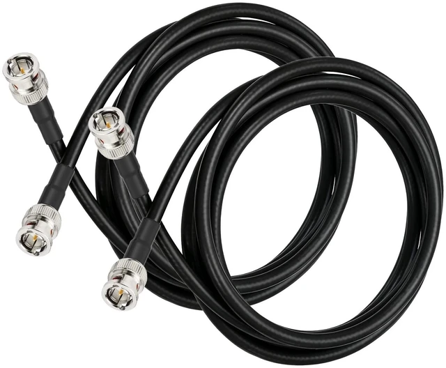 Main image of Superbat 6G 12G SDI Cable 6ft 2-Pack Belden 1694A BNC to BNC Jumper 75 Ohm HD-SDI 4K UHD Shielded SDI Video Cable for Blackmagic, Atomos Monitor, Camera & Live Production