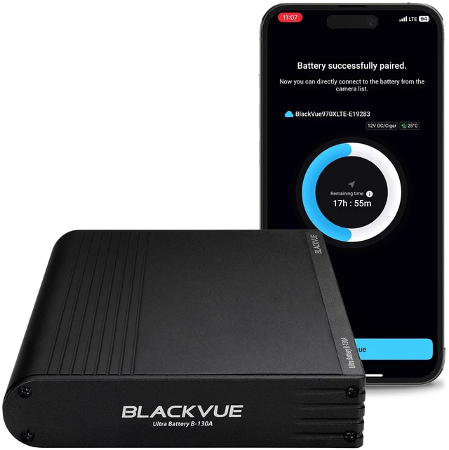 Main image of Blackvue Dash Cam Battery Pack B-130A,12V/24V Battery for Parking Mode