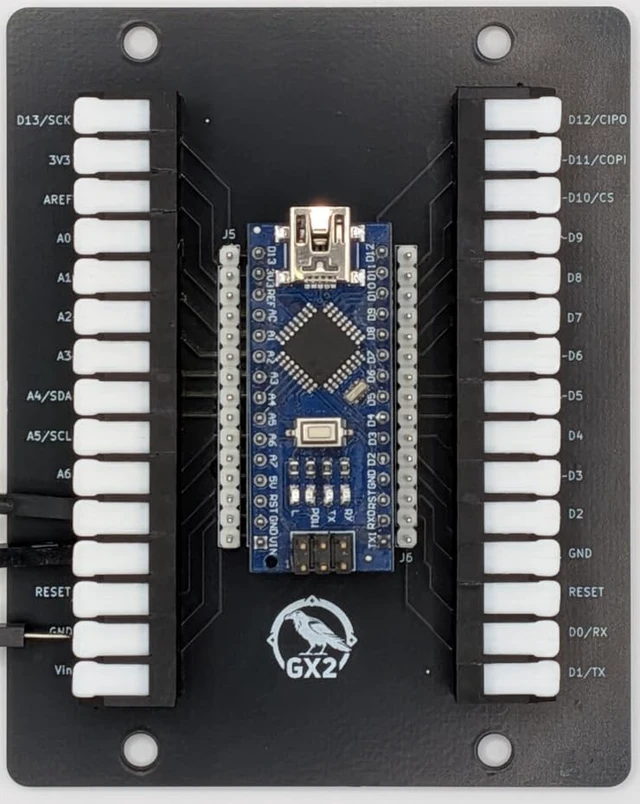 Alt view image 4 of 5 - Pro-Grade Nano Compatible Breakout Board with WiFi-Bluetooth Compatibility (Matte Black)
