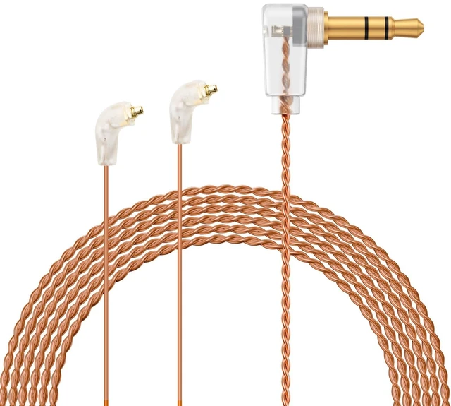 Main image of okcsc Aurora PRO ER4SR to 3.5mm Cable for ER4XR/ER3SE/ER2XR/ER3XR/ER2SE High-Purity Copper Hi-Fi Upgrade Wire, Ultra-Light 8.5g, TPU Jacket, Gold-Plated Plug