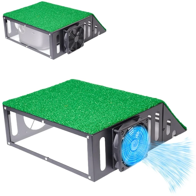 Main image of Metal Golf Simulator Projector Cover - Floor Mounted Enclosure for LED Projectors with Cooling Fan - Durable Protection for Your Golf Simulation.Ideal Golf Gift