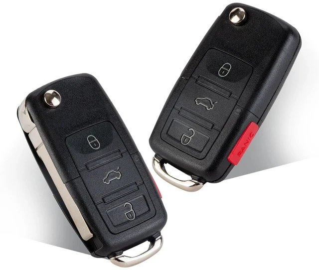 Main image of 2 X Compatible with VW 2003 2004 2005 Beetle Golf Passat Flip Car Key Control Keyless Entry Remote Replacement, 315 MHz,NBG735868T By RemoteMatch