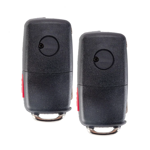 Alt view image 4 of 5 - 2 X Compatible with VW 2003 2004 2005 Beetle Golf Passat Flip Car Key Control Keyless Entry Remote Replacement, 315 MHz,NBG735868T By RemoteMatch