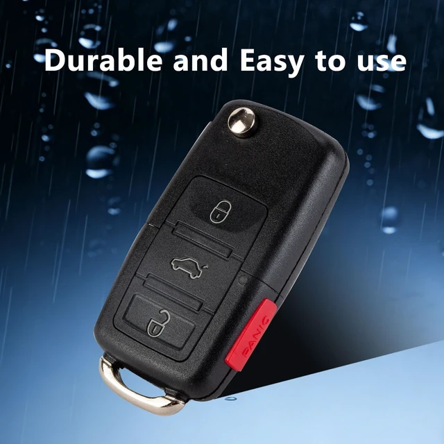 Alt view image 5 of 5 - 2 X Compatible with VW 2003 2004 2005 Beetle Golf Passat Flip Car Key Control Keyless Entry Remote Replacement, 315 MHz,NBG735868T By RemoteMatch