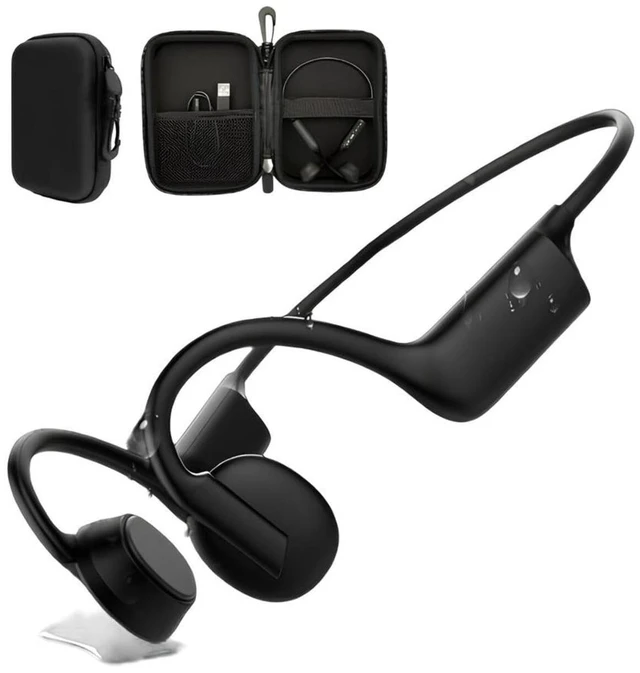 Main image of Bone Conduction Headphones, Wireless Bluetooth Open- Ear, Sport Headphones, Quick Charging, Long battery Life, Upgrade Sweat Proof, Earphone for Running, Cycling, Walking, Workout, Gift. Includ