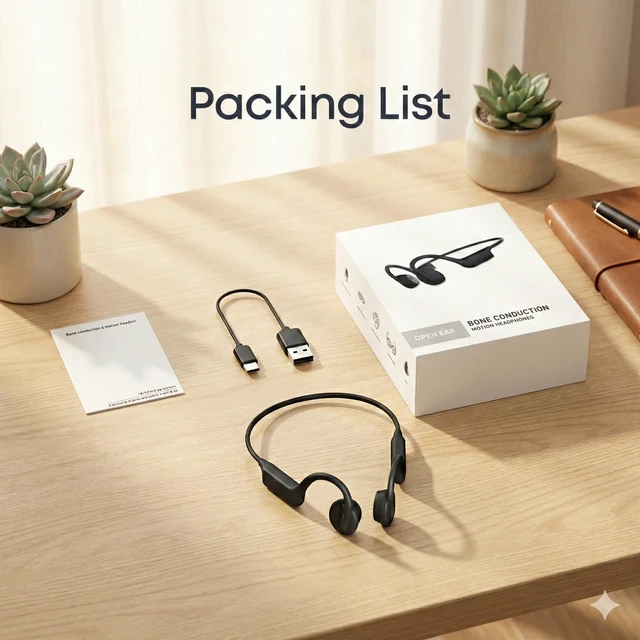 Alt view image 5 of 5 - Bone Conduction Headphones, Wireless Bluetooth Open- Ear, Sport Headphones, Quick Charging, Long battery Life, Upgrade Sweat Proof, Earphone for Running, Cycling, Walking, Workout, Gift. Includ