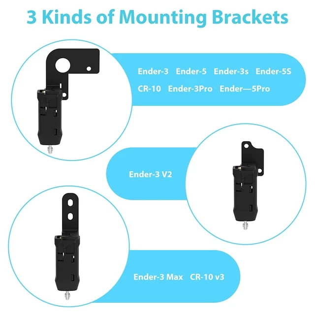Alt view image 5 of 5 - Creality Official CR Touch Auto Leveling Kit, 3D Printer Auto Bed Leveling Sensor Kit for Ender 3 / Ender 3 V2 / Ender 3 Pro/Ender 3 Max/Ender 5 / CR-10 Printers with 32 Bit V4.2.2 / V4.2.7 Mainboard