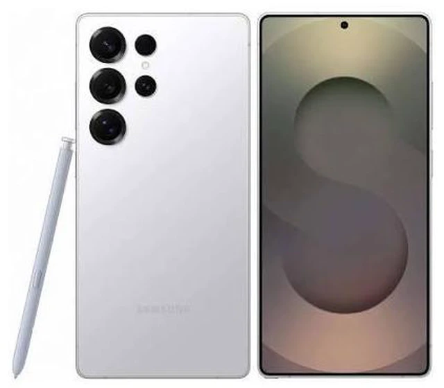 Main image of Samsung Galaxy S25 Ultra, 512GB, 6.9 AMOLED Display, 200MP, S-Pen Included, Ai Smartphone, Canadian Model Brand New TITANIUM WHITESILVER