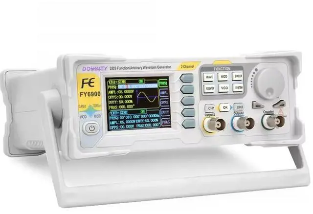 Main image of Function Generator AC100-240V FY6900 60MHz Double Channel DDS Function Arbitrary Waveform Signal Generator Frequency Meter 250MSa/s Sine Square/Triangle/Pulse/Sawtooth Wave/Staircase Wave