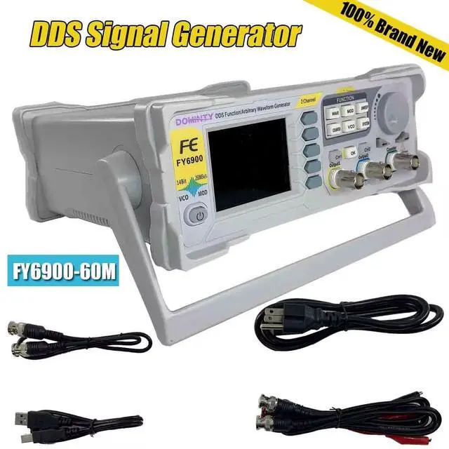 Alt view image 4 of 7 - Function Generator AC100-240V FY6900 60MHz Double Channel DDS Function Arbitrary Waveform Signal Generator Frequency Meter 250MSa/s Sine Square/Triangle/Pulse/Sawtooth Wave/Staircase Wave
