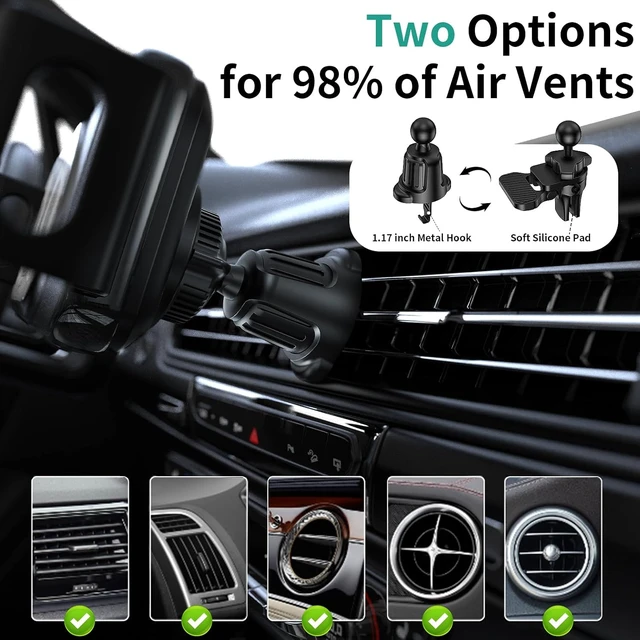 Alt view image 6 of 6 - Wireless Car Charger Mount, 15W Dual Coil One-Touch Rotatable Car Phone Holder Wireless Charger for Galaxy Z Fold 7/6/5/4/3/2, Z Flip, S25/S24/S23/S22, iPhone, Car Charger Included