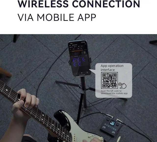 Alt view image 4 of 7 - ANN Blackbox Guitar Pedal 80 Editable Presets Reverb Delay Boost Black Box with 6 Effect Modules AMP CAB BT Audio With APP Create Paremeters