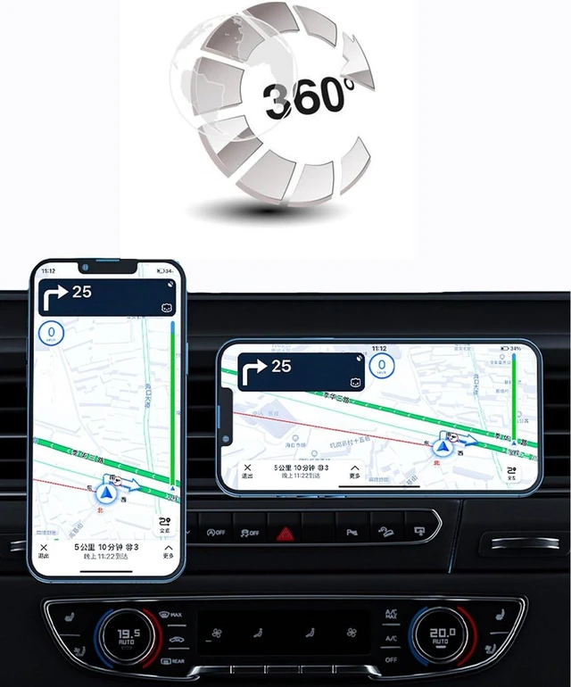 Alt view image 7 of 7 - Designed for MagSafe Car Mount for 2026 Mazda cx70 cx90 Phone Holder 2026 15W Fast Wireless Charging 2026 Mazda CX-70 CX-90 Phone Mount 2026 Mazda CX90 Accessories Support 2024-present cx90/70