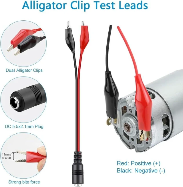 Alt view image 4 of 7 - 144W Adjustable Power Supply DC 4V-24V 6A Variable Universal AC/DC Adapter with LED Display 16-in-1 Tips Alligator Clips 4-Way Splitter Polarity Converter for LED Strip CCTV Camera Radio