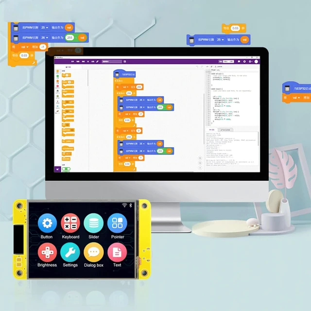 Alt view image 7 of 7 - 2-Pack 2.8" ESP32 Development Board ESP32-2432S028R, Dual-Core 240x320 Touch Screen with Acrylic Shell