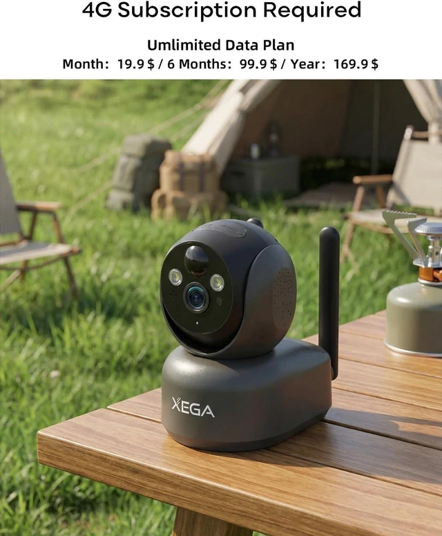 Alt view image 3 of 7 - 2K Portable Battery-Powered 4G Cellular Wireless Security Camera