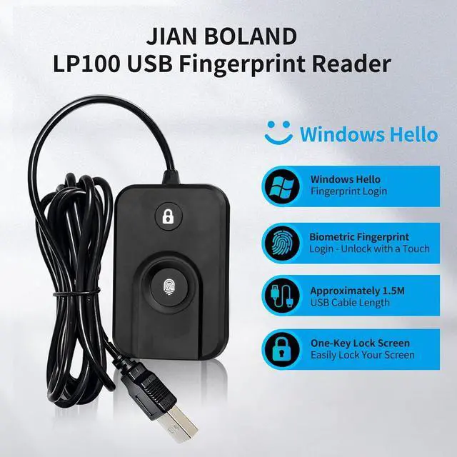 Alt view image 2 of 7 - USB Fingerprint Reader