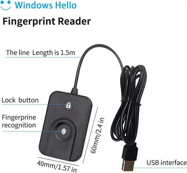 Alt view image 6 of 7 - USB Fingerprint Reader