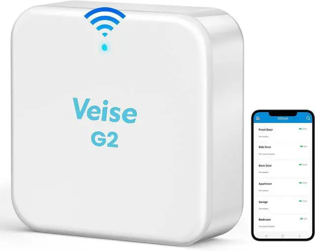 Main image of G2 Wi-Fi Gateway, Compatible with DD Lock APP and TT Lock APP | Remote Control, Compatible with Alexa and Google Assistants, Smart Deadbolt Gateway