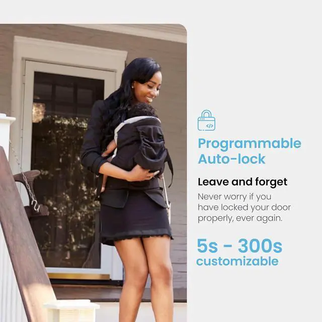 Alt view image 7 of 7 - Secure Pro Smart Door Lock,Fingerprint Keyless Entry Door Lock, Home Key Compatible,Auto Lock, App Remote Control,IP65 Waterproof,Easy Installation