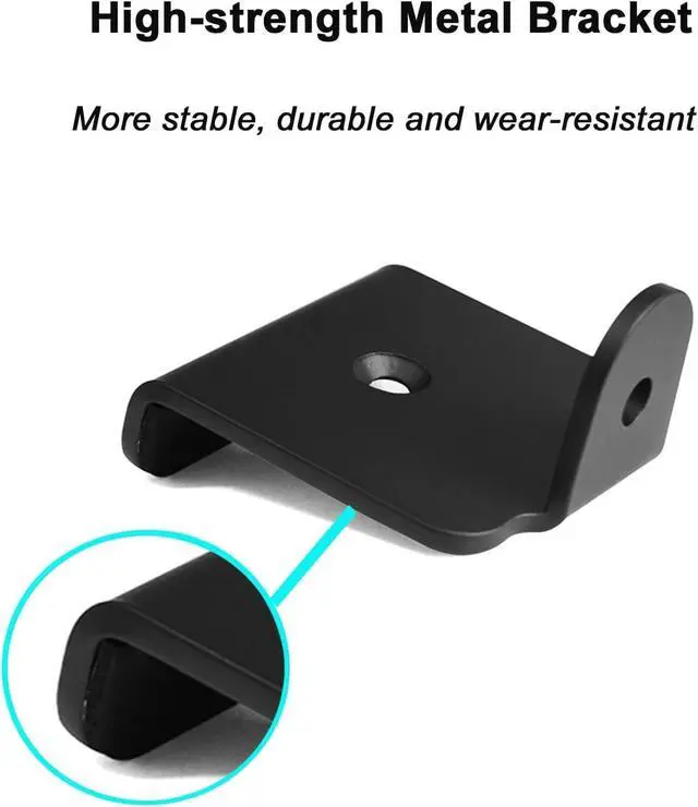 Alt view image 3 of 7 - 1 Pair Metal Wall Mount Brackets for Samsung HW-Q990C/Q990B/Q990D/Q990F/Q990H/Q930 Surround Rear Speakers, Home Theater Surround Sound System Wallmount Accessories