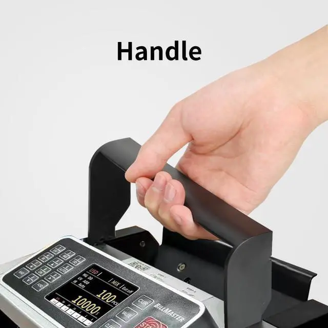 Alt view image 7 of 7 - BM6520 Money Counter Machine Value Counting Cash Counter USD EUR CAD MXN UV MG IR DD Fake Bill Detector with Batch & Add TFT Color Screen 1300/min US Service Team