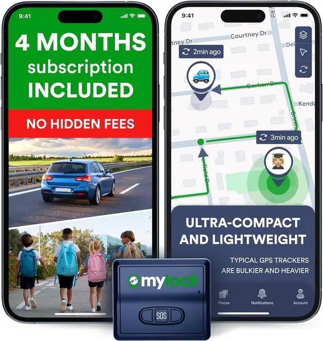 Main image of GPS Tracker for Vehicles with Magnet 4G LTE Real-Time Location Device with App, Long Life Battery Anti-Theft GPS Tracker for Car, Motorcycle, Scooter, Bike - (4-Mo Subscription Included)