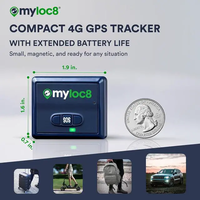 Alt view image 2 of 7 - GPS Tracker for Vehicles with Magnet 4G LTE Real-Time Location Device with App, Long Life Battery Anti-Theft GPS Tracker for Car, Motorcycle, Scooter, Bike - (4-Mo Subscription Included)