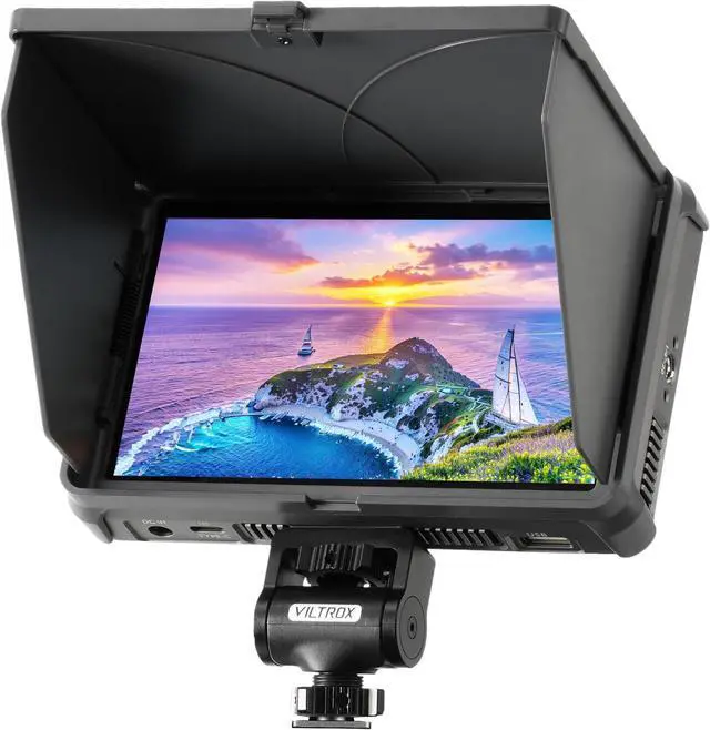 Main image of Camera Field Monitor 4K 2000Nits 6 Inch Touchscreen Camera Monitor, Full HD 1920x1080 Video Monitoring, 3D Lut, 3G-SDI, Focus Peaking, with Sunshade Hood and Battery for Canon