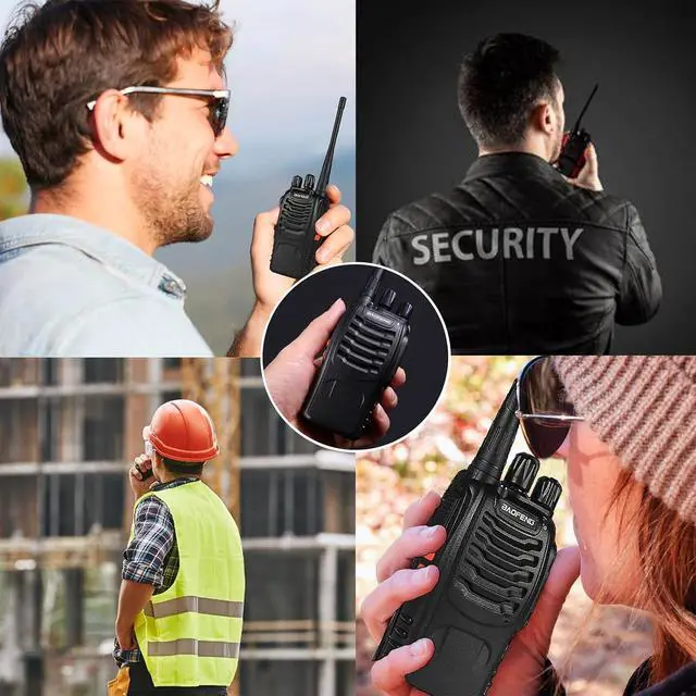 Alt view image 5 of 6 - 12 Pack BF-888S Walkie Talkies for Adults Long Range Handheld Two-Way Radios Rechargeable with Earpiece Mic,16 Channel Walky Talky with Flashlight for Team, School, Hunting, Skiing