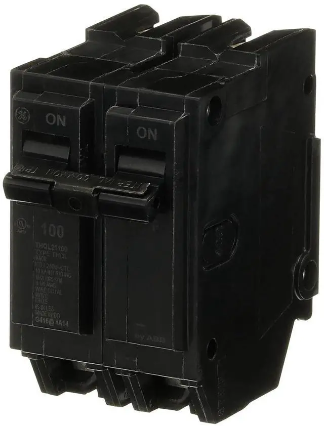 Alt view image 2 of 6 - ABB Q-Line THQL21100P Q Line 100A Double-Pole Circuit Breaker 120/240 V, 100 Amp THQL Two-Pole Load Center Circuit Breaker ABB 100-Amp 2-Pole 120/240V Breaker