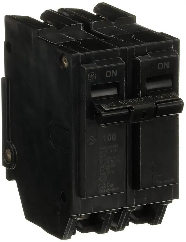 Alt view image 3 of 6 - ABB Q-Line THQL21100P Q Line 100A Double-Pole Circuit Breaker 120/240 V, 100 Amp THQL Two-Pole Load Center Circuit Breaker ABB 100-Amp 2-Pole 120/240V Breaker