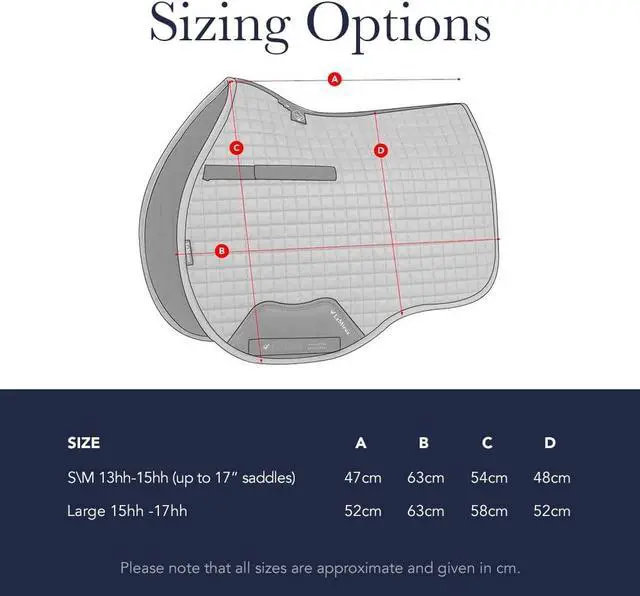 Alt view image 6 of 7 - Cotton GP Square - Breathable & Soft - Bamboo Lining - Saddle Pads for Horses - Equestrian Riding Equipment and Accessories