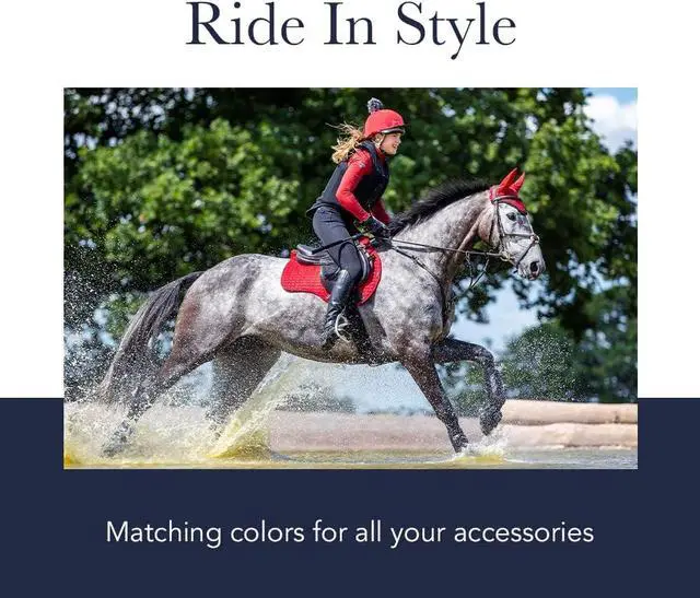 Alt view image 7 of 7 - Cotton GP Square - Breathable & Soft - Bamboo Lining - Saddle Pads for Horses - Equestrian Riding Equipment and Accessories